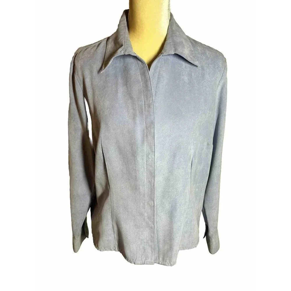 Women’s Sonoma Lavender Snap Front Lightweight Jacket/Blazer Size PL (14-16)